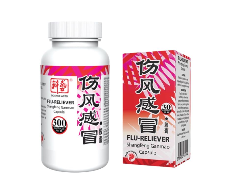 KEYI FLU-RELIEVER SHANGFENG GANMAO CAPSULES 30s / 300s