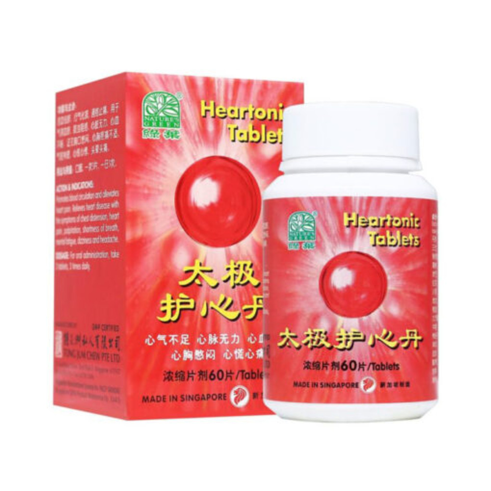 NATURE'S GREEN HEARTONIC TABLETS 60'S