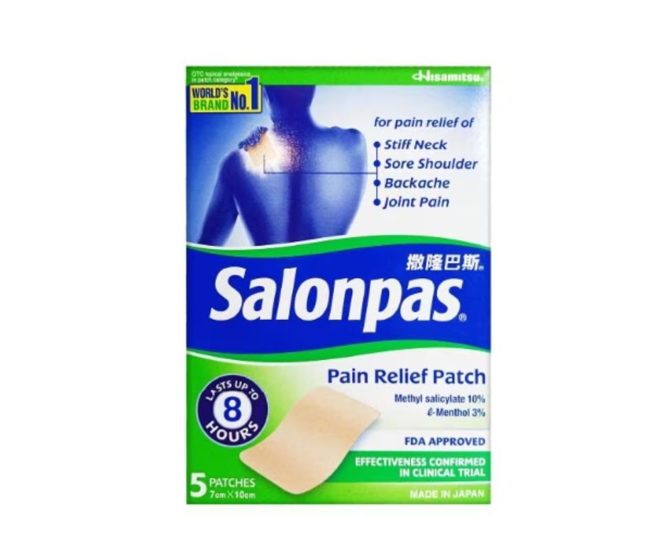 SALONPAS PAIN RELIEF PATCH 5s