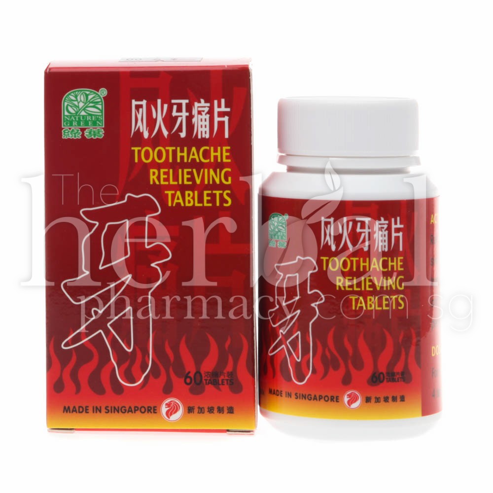 NATURE'S GREEN TOOTHACHE RELIEVING TABLETS 60'S