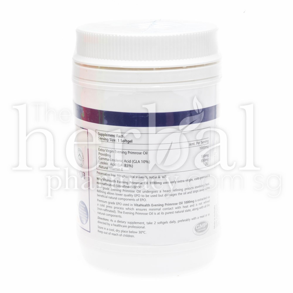 VITAHEALTH EVENING PRIMROSE OIL SOFTGELS 100