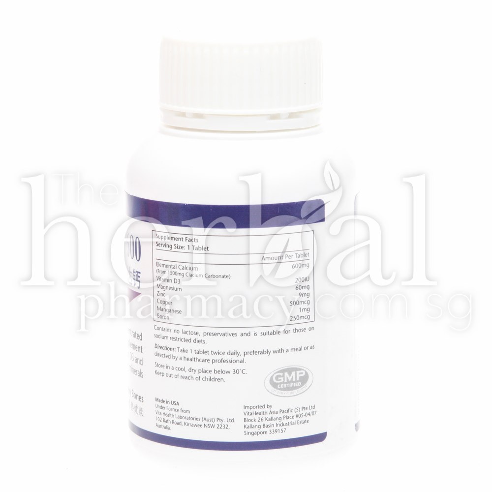 VITAHEALTH VITACAL FORTE 600 TABLETS 60