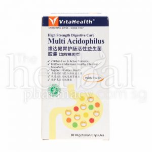 VITAHEALTH MULTI ACIDOPHILUS WITH PECTIN CAPSULES 30'S