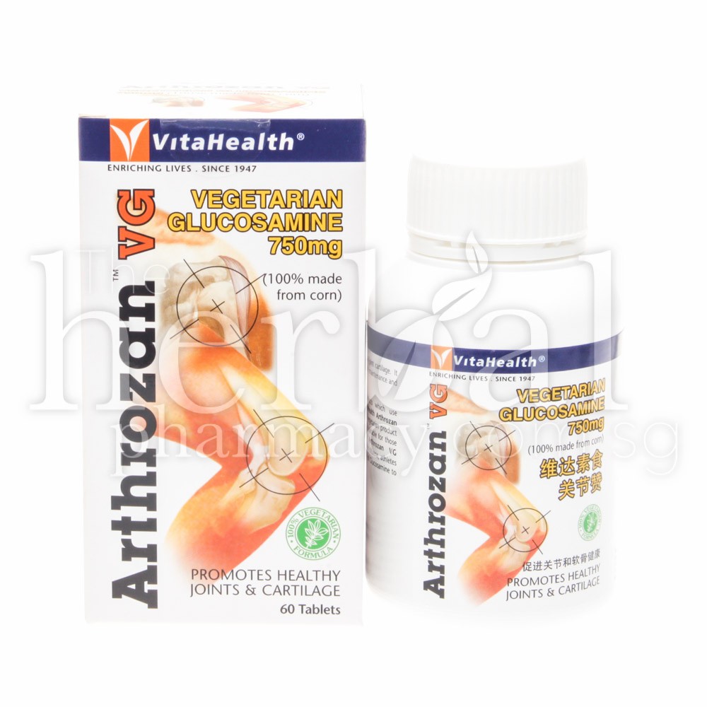 VITAHEALTH ARTHROZAN VEGETARIAN GLUCOSAMINE 750mg TABLETS 60