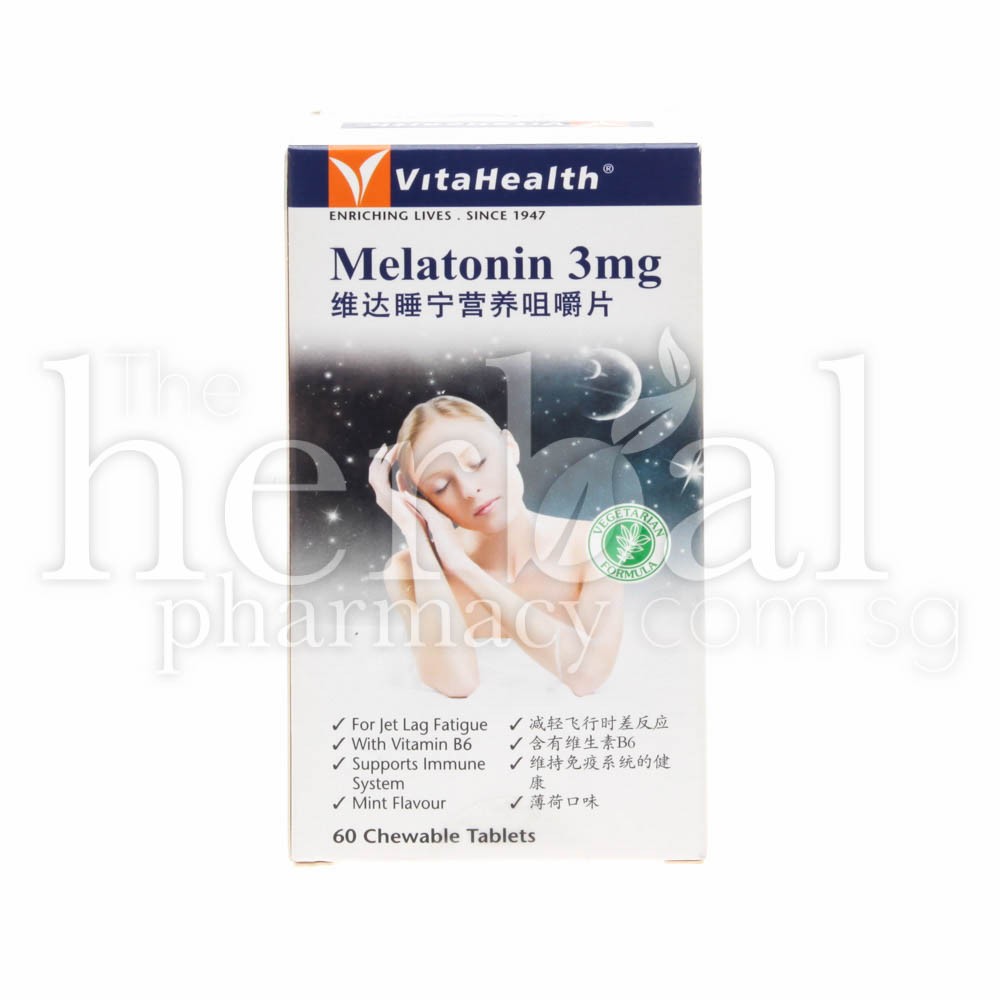 VITAHEALTH MELATONIN 3mg TABLETS 60'S