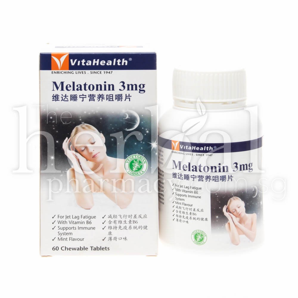 VITAHEALTH MELATONIN 3mg TABLETS 60'S