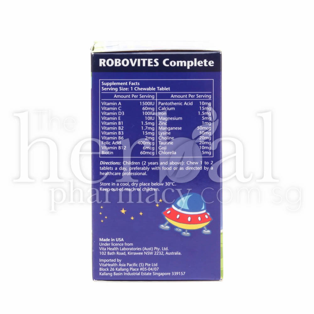 VITAHEALTH ROBOVITIES COMPLETE TABLETS 60'S