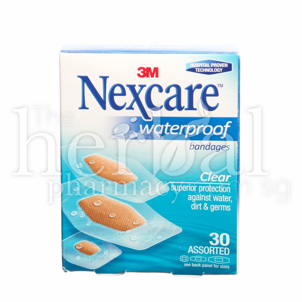 3M NEXCARE WATERPROOF BANDAGES ASSORTED 30's