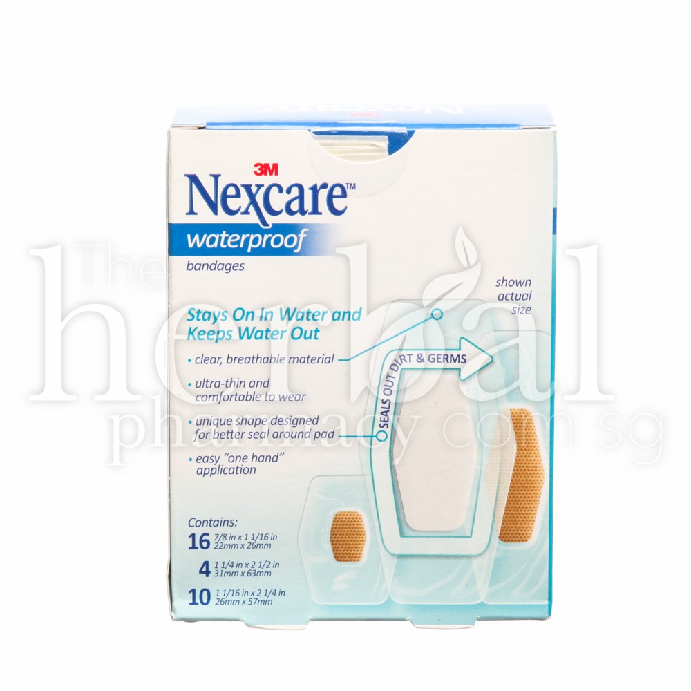 3M NEXCARE WATERPROOF BANDAGES ASSORTED 30's