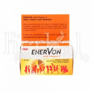 UNITED AMERICAN ENERVON WITH VITAMIN C TABLETS 30
