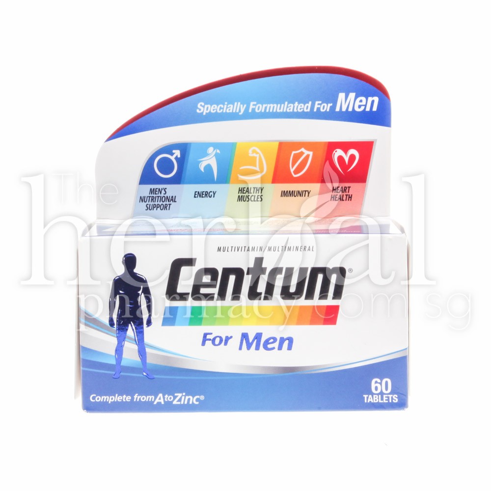 PFIZER CENTRUM FOR MEN TABLETS 60