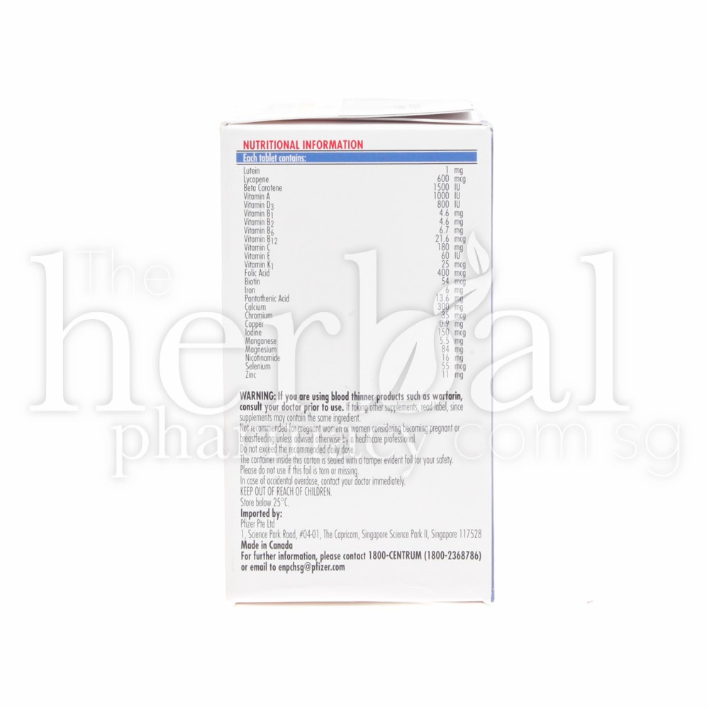 PFIZER CENTRUM FOR MEN TABLETS 60