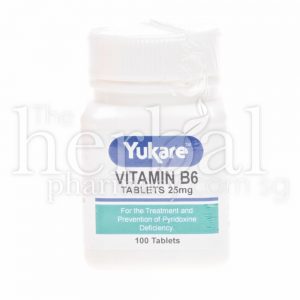 YUKARE VITAMIN B6 25mg TABLETS 100