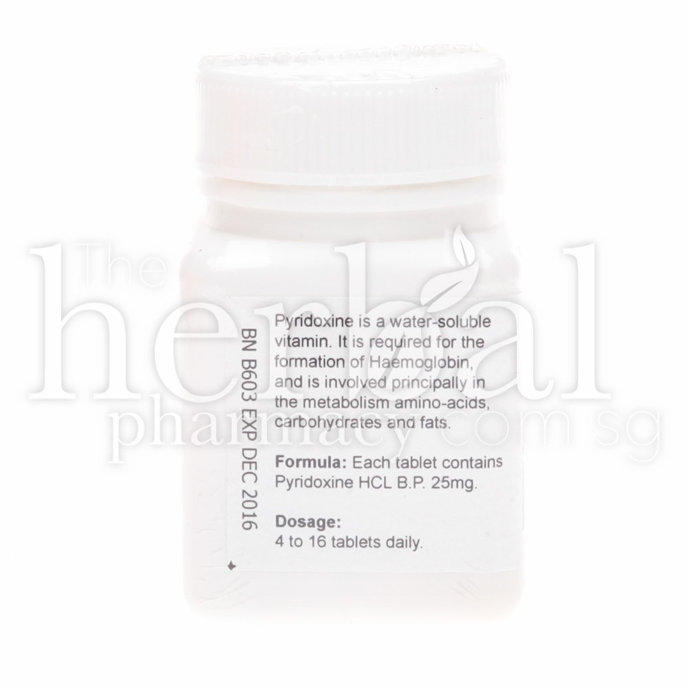 YUKARE VITAMIN B6 25mg TABLETS 100