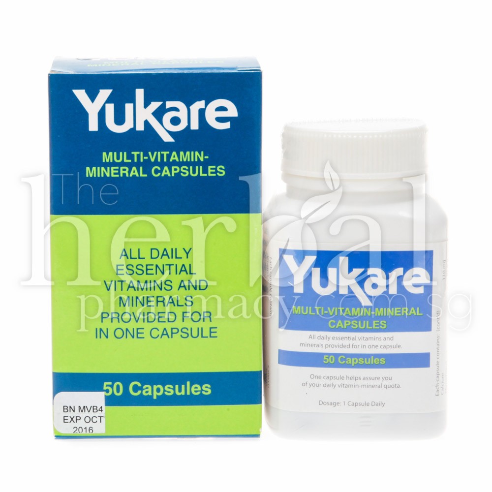 YUKARE MULTI- VITAMIN MINERAL CAPSULES 50