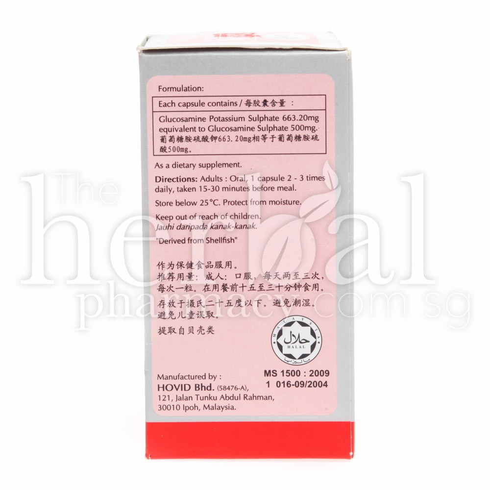 HOVID COSAMINE 500mg CAPSULES 100