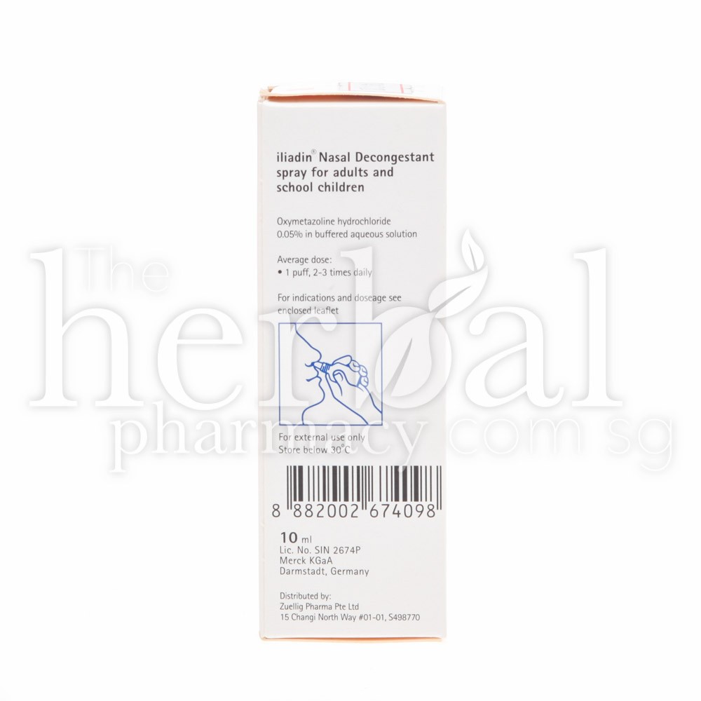 ILIADIN NASAL DECONGESTANT SPRAY 10ml