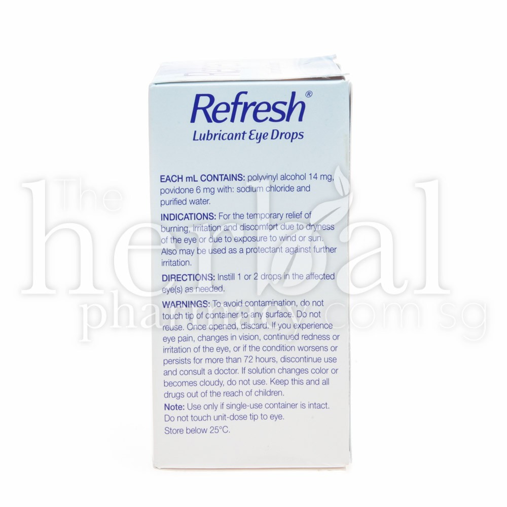 REFRESH LUBRICANT EYE DROPS 30x0.4ml