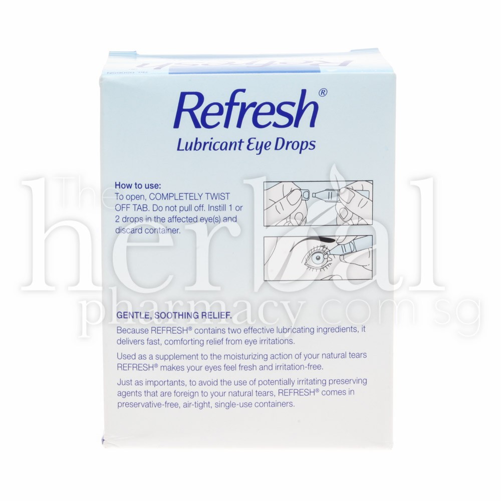 REFRESH LUBRICANT EYE DROPS 30x0.4ml