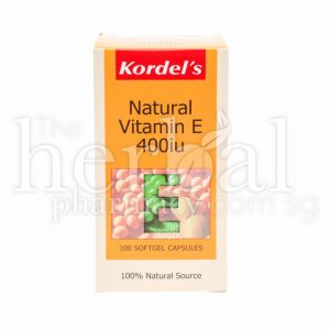 KORDEL's NATURAL VITAMIN E 400iu SOFTGEL 100