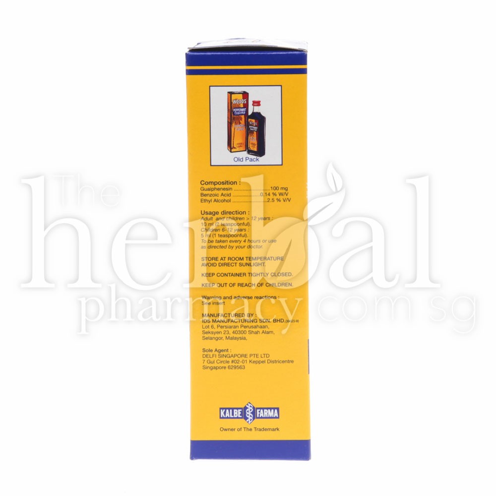 WOODS' PEPPERMINT COUGH SYRUP 100ml