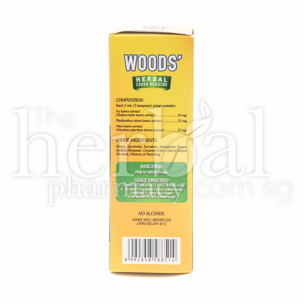 WOODS' LVY LEAF HERBAL COUGH MEDICINE 60ml