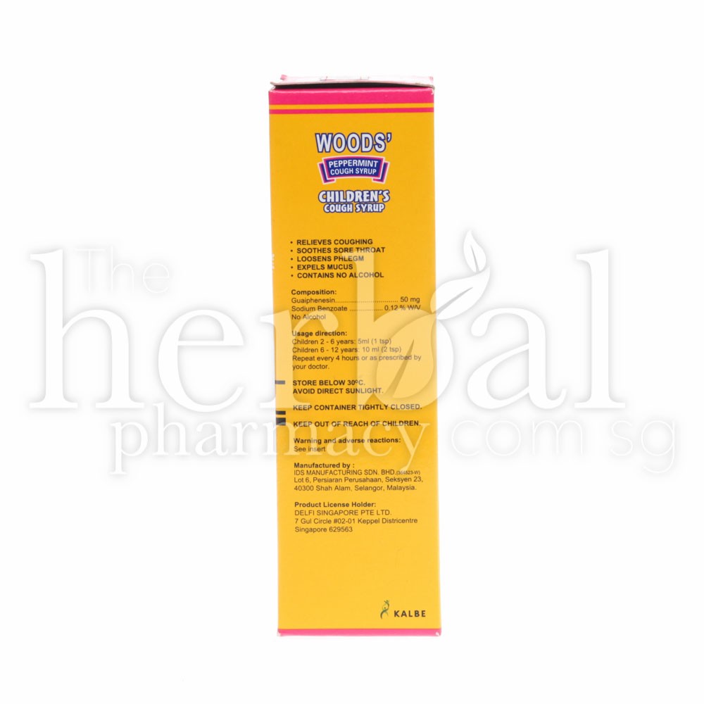 WOODS' CHILDREN PEPPERMINT COUGH SYRUP 100ml