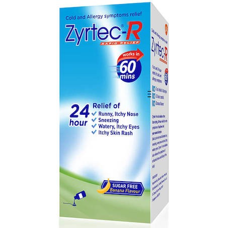 Zyrtec-R Rapid Relief (Box of 3) 75ml