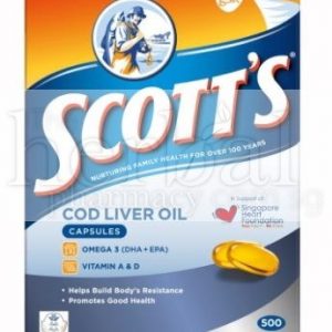 SCOTT'S COD LIVER OIL CAPSULES 500