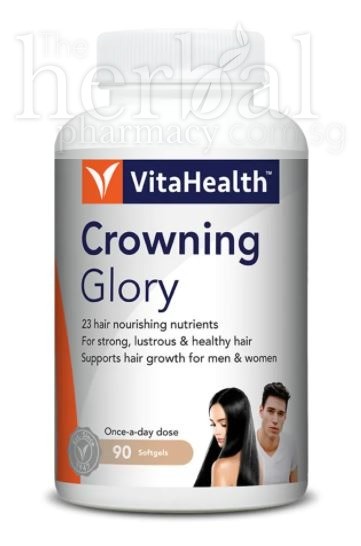 VITAHEALTH CROWNING GLORY HAIR NUTRITION SOFT GEL 90