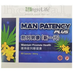 INGRELIFE MAN PATENCY CAPSULE 60'S