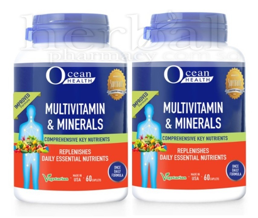 OCEAN HEALTH MULTIVITAMIN & MINERAL CAPSULES 60x2
