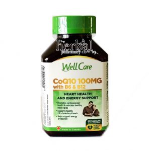 WellCare COQ10 100MG with B6 & B12 60 Capsules