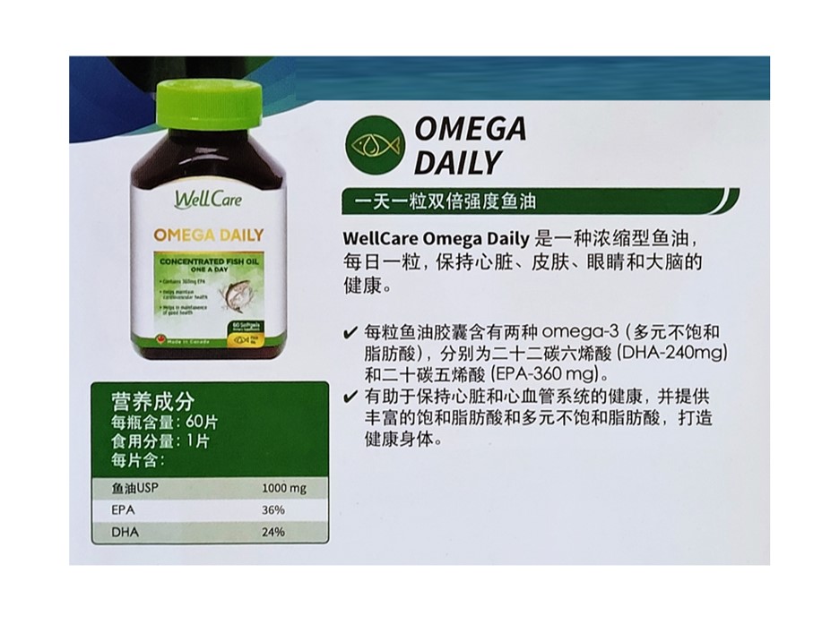 WellCare Omega Daily 60 Softgels - Image 3
