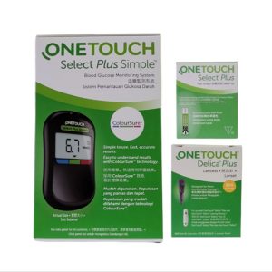 OneTouch Select Plus Simple Blood Glucose Monitoring System / Delica Plus Lancets / Test Strips