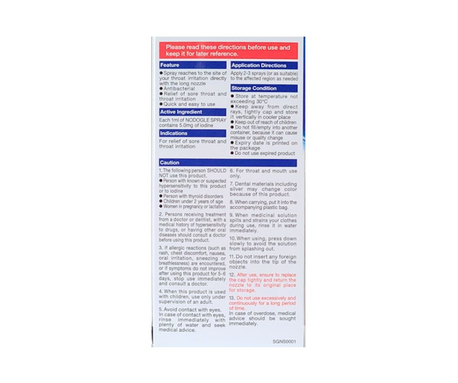 Kobayashi Nodogle Spray 15ml - Image 2