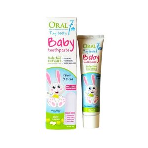Oral7 Baby Toothpaste (Apple Flavour) with Finger Brush